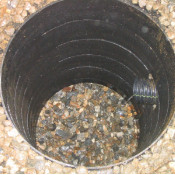 Picture of dry well.