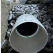 Picture of french drain.