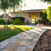 Picture of paver pathway.